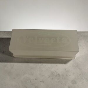 Kraft Velveeta 2 lb Cheese Keeper Plastic Container Storage Made In USA Retro